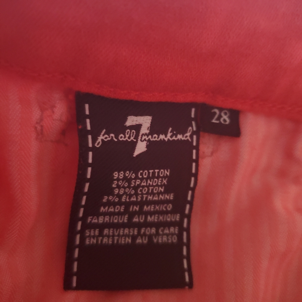 7 For All Mankind Frayed Hem Shorts - Picture 3 of 3
